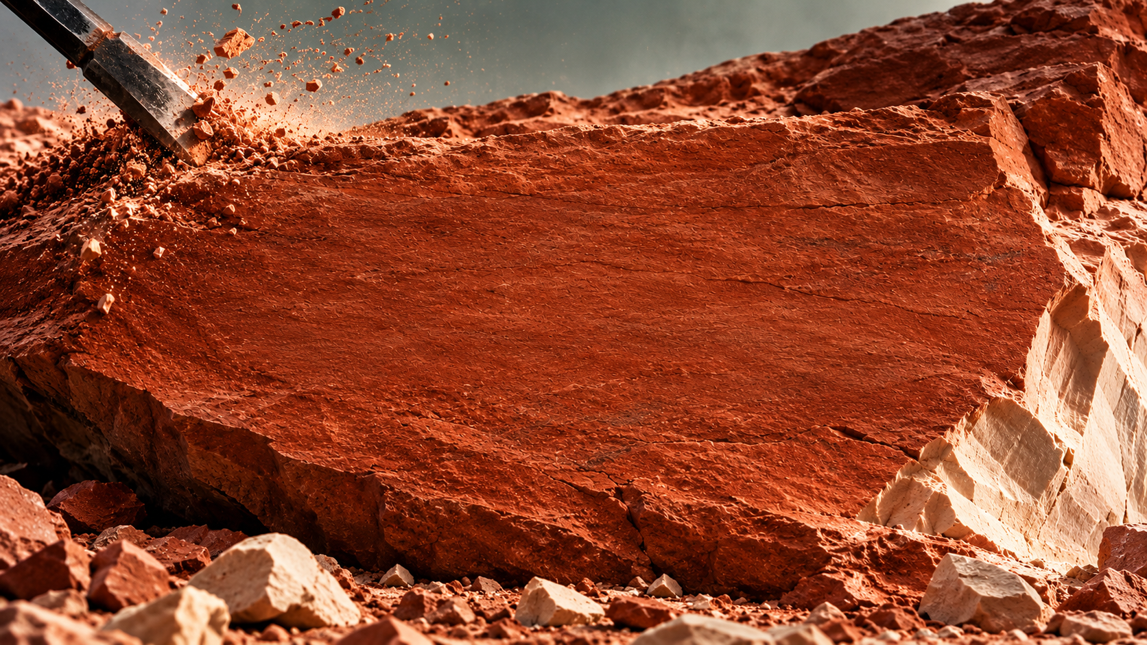 Ochre stone, carved into a new perspective